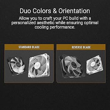 Amazon.com: ASUS TUF Gaming TR120 ARGB Reverse Fan - Black